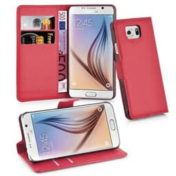Samsung Galaxy S6 Plånboksfodral Skal (Röd)