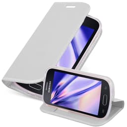 Samsung Galaxy TREND LITE lommebokdeksel etui (sølv)