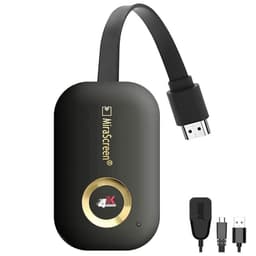 Trådlös HDMI dongel mottagare 5G/2.4G 4K G9 Plus Svart
