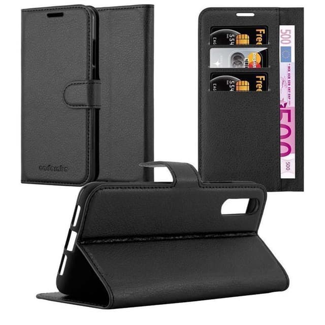 Huawei P20 Suojakuori Lompakkokotelo (Musta)