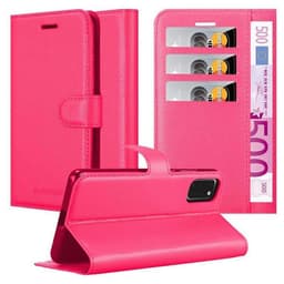 Samsung Galaxy A41 lommebokdeksel Deksel Etui (rosa)