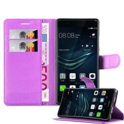 Huawei P9 Plånboksfodral Skal (Lila)