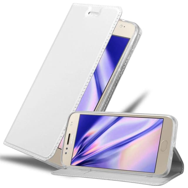 Motorola MOTO G5S PLUS lommebokdeksel etui (sølv)
