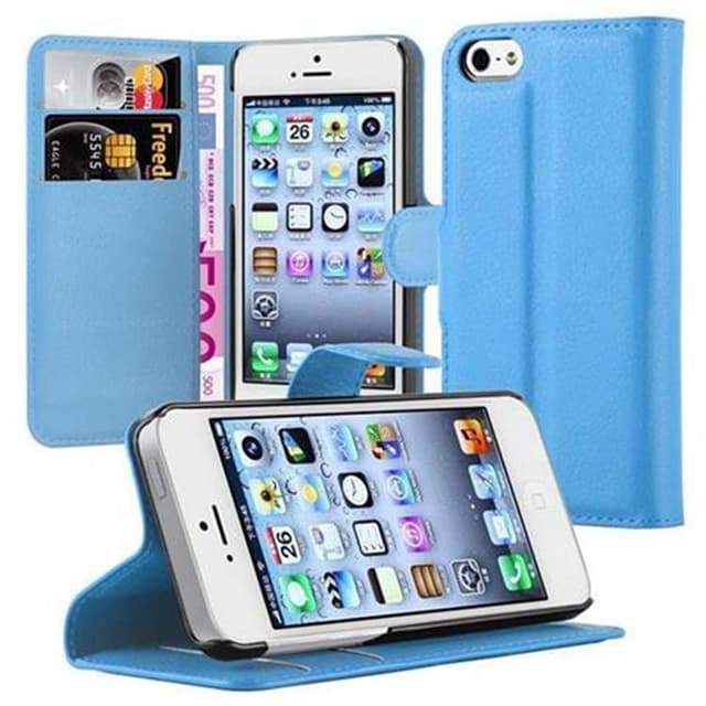 iPhone 5 / 5S / SE 2016 Pungetui Cover Case (Blå)