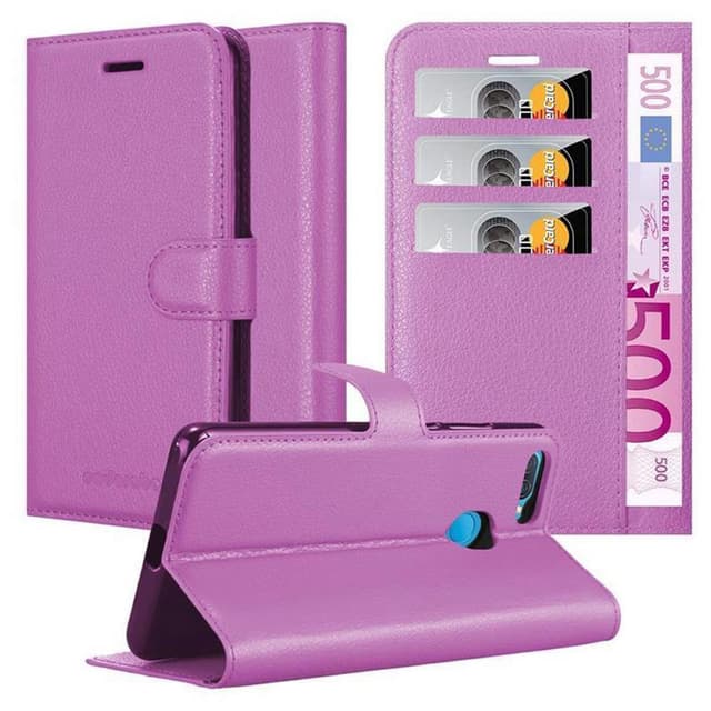 Oppo A12 Plånboksfodral Skal (Lila)