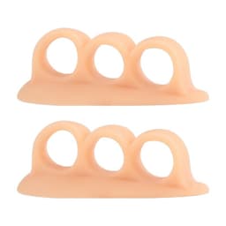 Tre hulls tåseparator tåkorrigerer, tåavstandsstykke, 1-par Beige