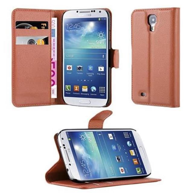 Samsung Galaxy S4 Plånboksfodral Skal (Brun)