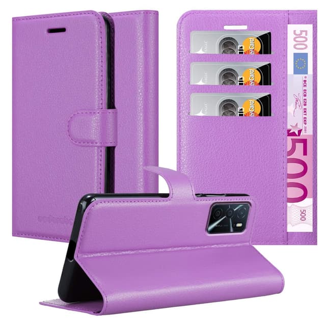 Oppo A16s / A54s Deksel Etui Case (lilla)
