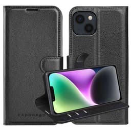 iPhone 14 PLUS Plånboksfodral Skal (Svart)