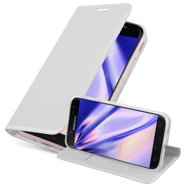 Samsung Galaxy J7 2017 Cover Etui Case (Sølv)