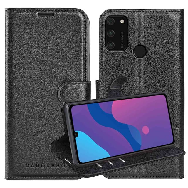 Honor 9A Suojakuori Lompakkokotelo (Musta)