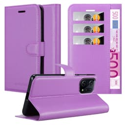 Oppo FIND X5 Plånboksfodral Skal (Lila)