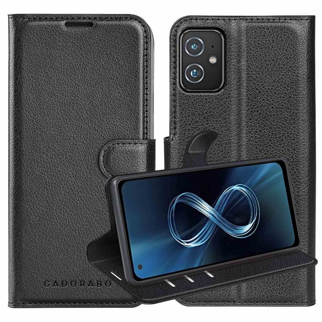 Asus ZenFone 8 Plånboksfodral Skal (Svart)