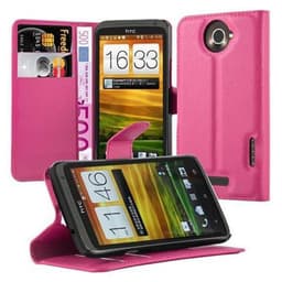 HTC ONE X / X+ lommebokdeksel Deksel Etui (rosa)