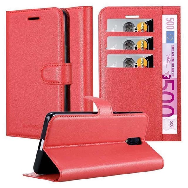 Oppo R17 Pungetui Cover Case (Rød)
