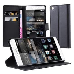 Huawei P8 Suojakuori Lompakkokotelo (Musta)