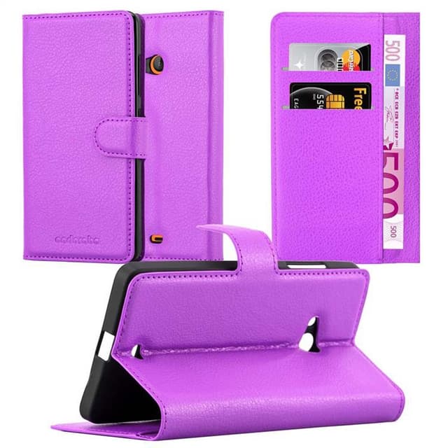 Nokia Lumia 540 Suojakuori Lompakkokotelo (Violetti)
