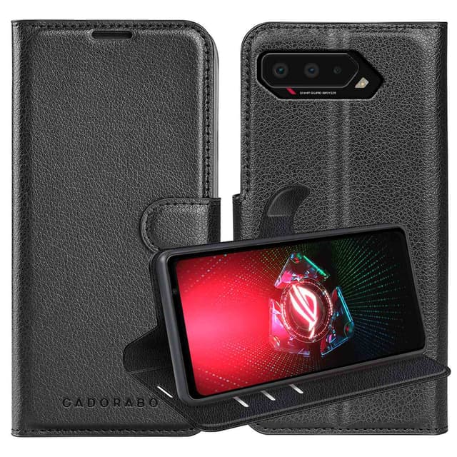 Asus ROG Phone 5 Suojakuori Lompakkokotelo (Musta)