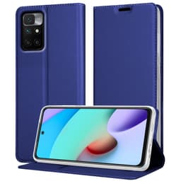 Xiaomi RedMi 10 lommebokdeksel deksel etui (blå)