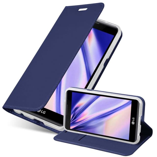LG X POWER Suojakuori Lompakkokotelo (Sininen)