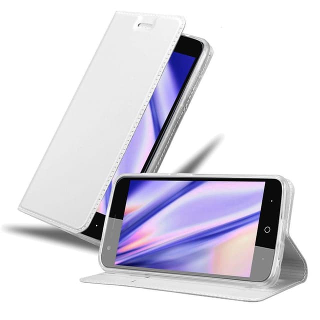 ZTE Blade V8 MINI Suojakuori Lompakkokotelo (Hopea)