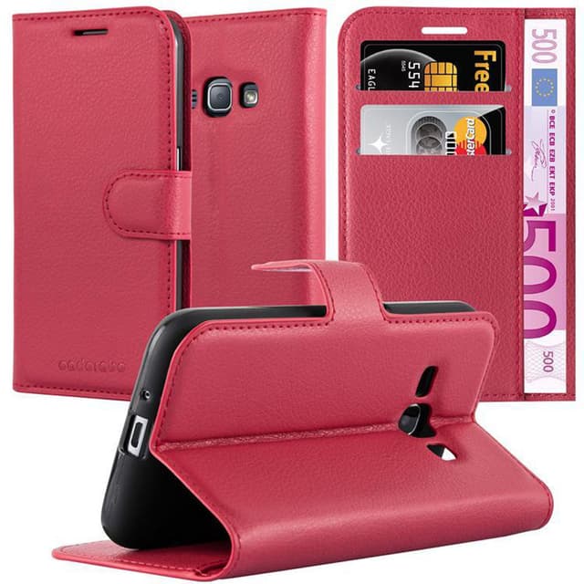 Samsung Galaxy J1 2015 Deksel Etui Case (rød)