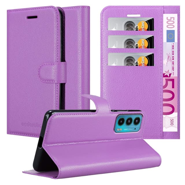 Motorola EDGE 20 Pungetui Cover Case (Lilla)