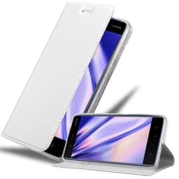 Nokia 8 2017 Suojakuori Lompakkokotelo (Hopea)