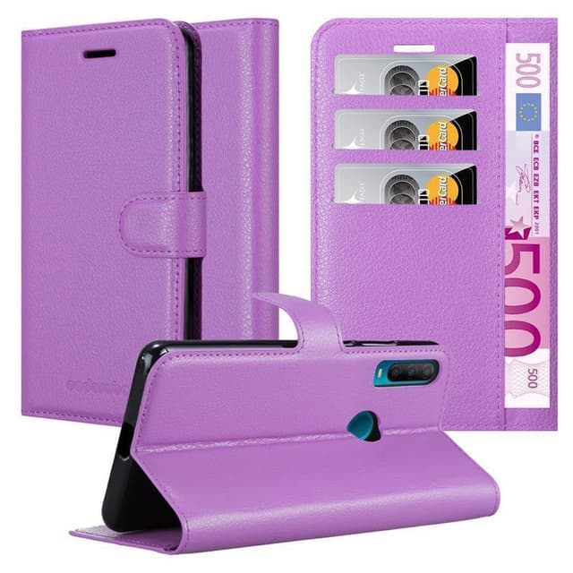 Alcatel 1S 2020 Suojakuori Lompakkokotelo (Violetti)