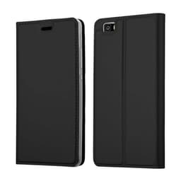Huawei P8 LITE 2015 Suojakuori Lompakkokotelo (Musta)