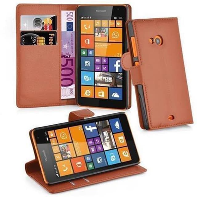 Nokia Lumia 535 Deksel Etui Case (brun)