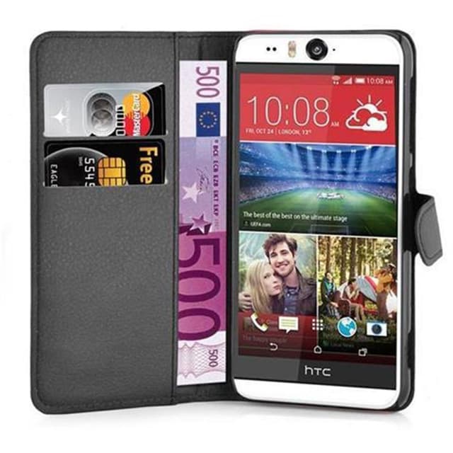 HTC Desire EYE Deksel Etui Case (svart)