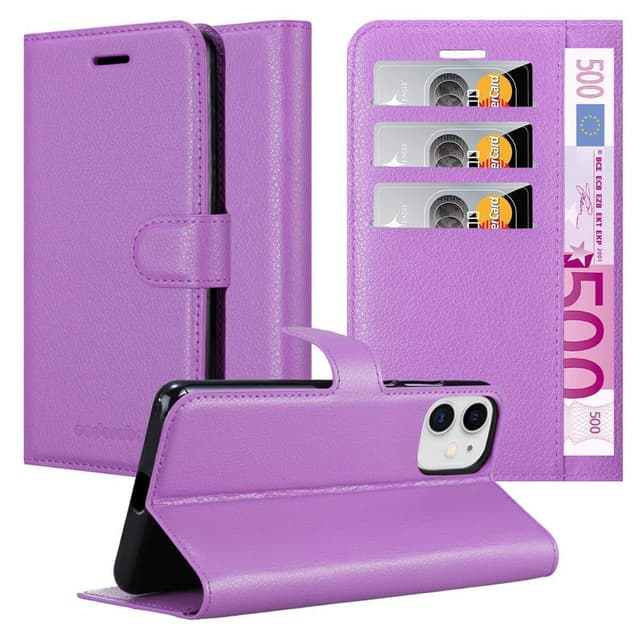 iPhone 12 MINI Plånboksfodral Skal (Lila)