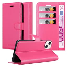 iPhone 14 Suojakuori Lompakkokotelo (Vaaleanpunainen)