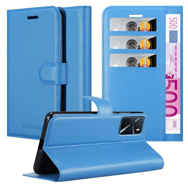 Oppo A16s / A54s Deksel Etui Case (blå)