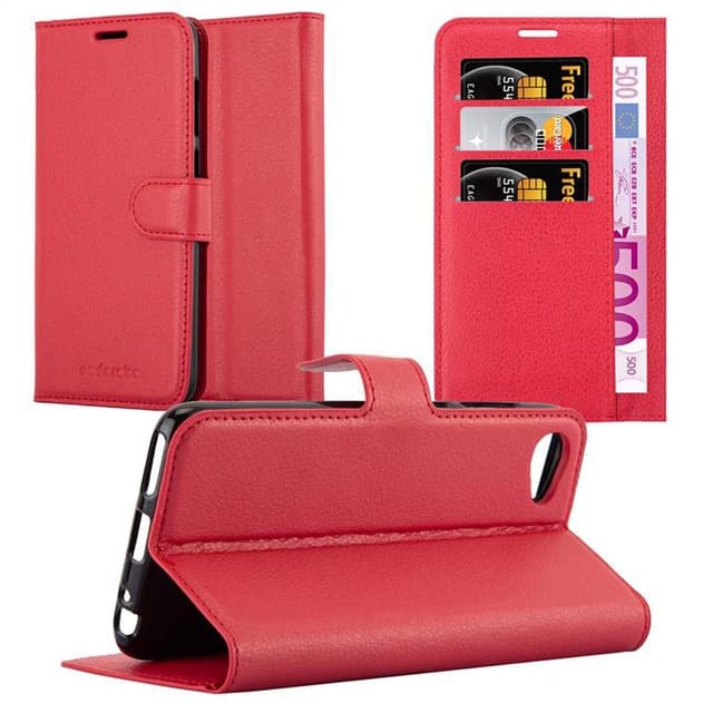 HTC Desire 12 Deksel Etui Case (rød)
