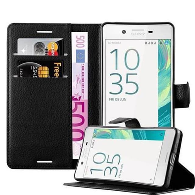 Sony Xperia X Plånboksfodral Skal (Svart)