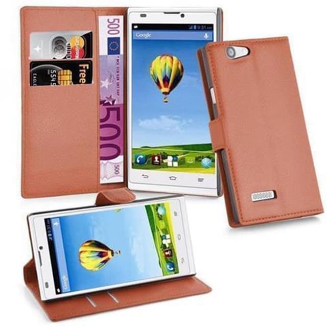 ZTE Blade L2 Pungetui Cover Case (Brun)