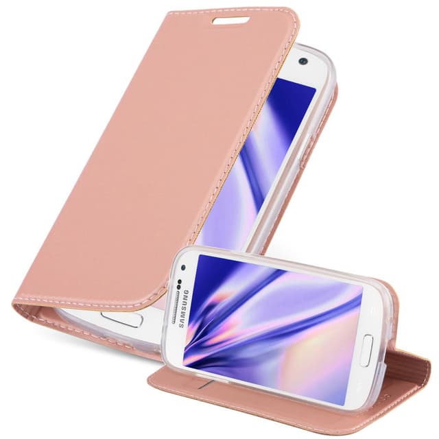 Samsung Galaxy S4 MINI lommebokdeksel etui (rosa)