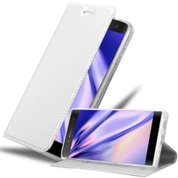 Sony Xperia XA2 Lompakkokotelo Suojakotelo (Hopea)