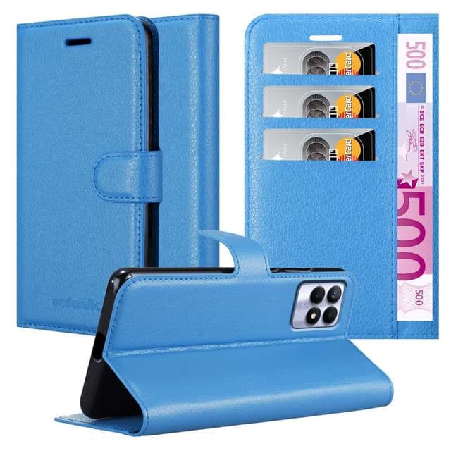 Realme 8i / Narzo 50 4G Pungetui Cover Case (Blå)