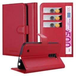 LG K10 2016 Deksel Etui Case (rød)
