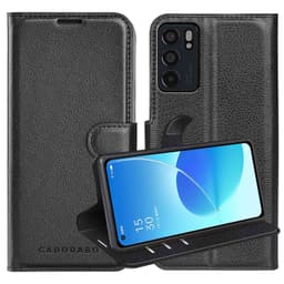 Oppo Reno6 5G lommebokdeksel Deksel Etui (svart)