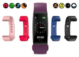 F64HR älykello iOS & Android -käyttöjärjestelmille harjoitteluun ja jokapäiväiseen käyttöön, punainen