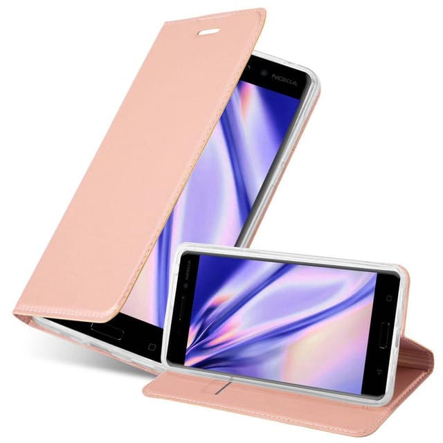 Nokia 6 2017 lommebokdeksel deksel etui (rosa)