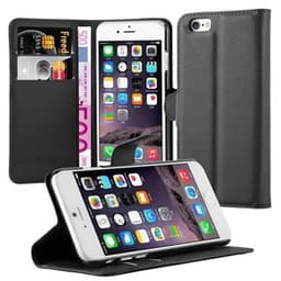 iPhone 6 / 6S Suojakuori Lompakkokotelo (Musta)