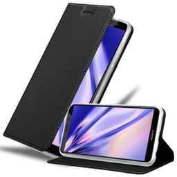 Huawei MATE 10 LITE Lompakkokotelo Suojakotelo (Musta)