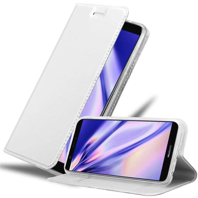 Cadorabo Hülle Für Huawei P SMART 2018 / Enjoy 7S In CAPPUCCINO BRAUN Handyhuelle Mit Magnetverschluss Standfunktion Und Kartenfach Cadorabo