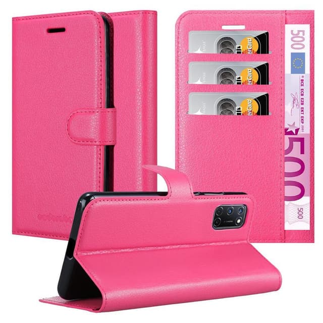 Oppo A92 Plånboksfodral Skal (Rosa)
