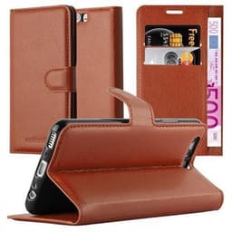 Huawei P10 PLUS Pungetui Cover Case (Brun)